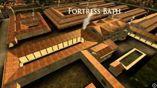 Animation of ancient Roman Fort in Caerleon Wales [upl. by Magner]