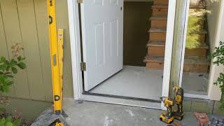 Jeld Wen Front Door Installation  Really crappy products and craftsmanship PART 1 [upl. by Remas]