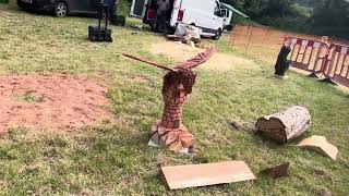 A fabulous range of wooden sculpture at Caerleon festival 2024 [upl. by Leanatan]