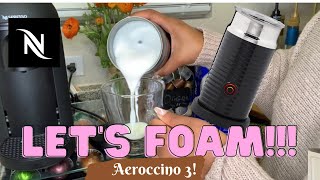 How To Foam Milk With Aeroccino 3 Make Coffee With Foam Tips amp Tricks  Easy Foamed Latte Recipe [upl. by Aicak613]