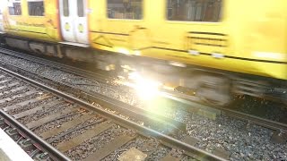 Merseyrail 507 009 making arcs at Birkdale station [upl. by Anan]