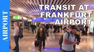 TRANSIT WALK AT FRANKFURT Airport FRA Terminal 1  Connection Flight Transfer Arriving amp Departing [upl. by Leland]