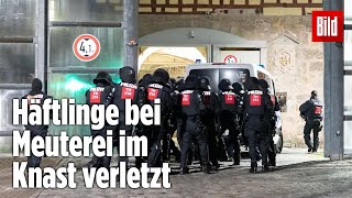 Gefängnismeuterei Polizei stürmt Knast in Thüringen  JVA Untermaßfeld [upl. by Novy]